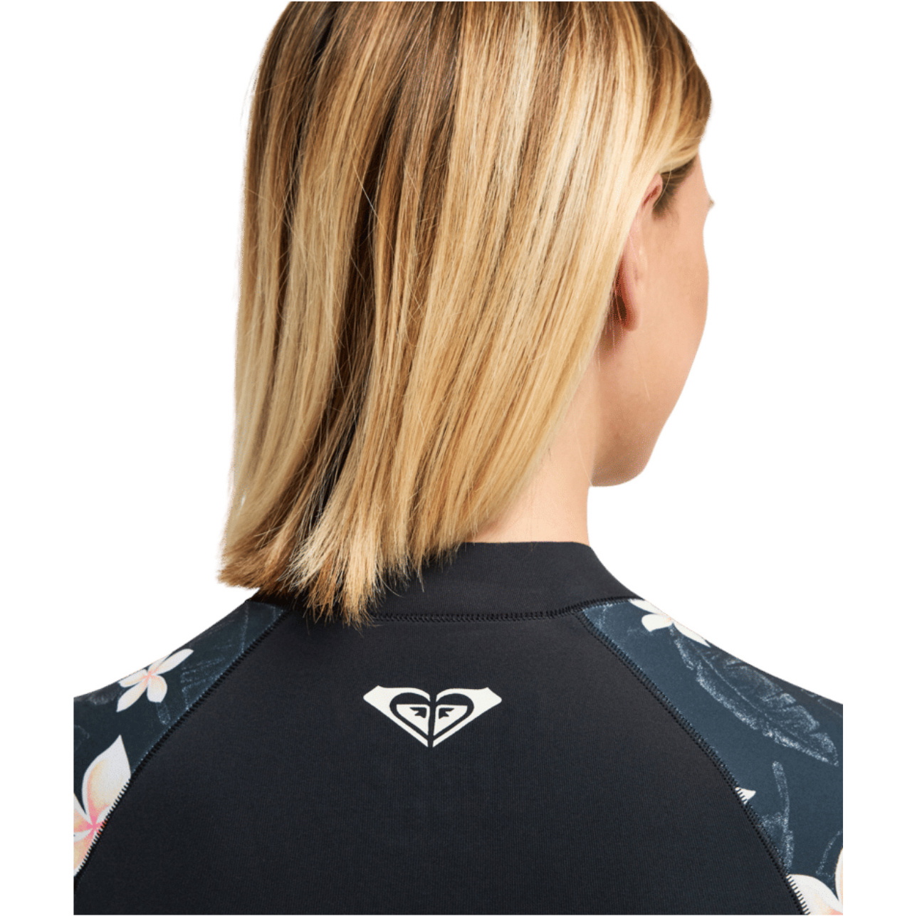 2026 Roxy Womens Swell Natural 1mm Front Zip Long Sleeve Spring Wetsuit 26BW243506 - Hibiscus Real